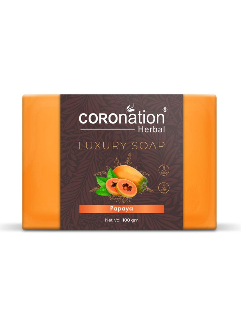 COROnation Herbal صابون البابايا الفاخر - 100 جرام - Image 1